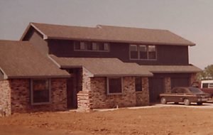 Our house in Grapevine, Texas, right after construction was completed.