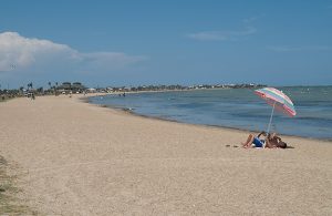 Photo of tranquil beach scene on the Texas Gulf Coast