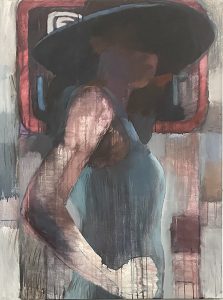 Image of a painting entitled "Purple Lady"