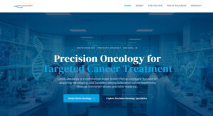 Screenshot of the Clovis company website.